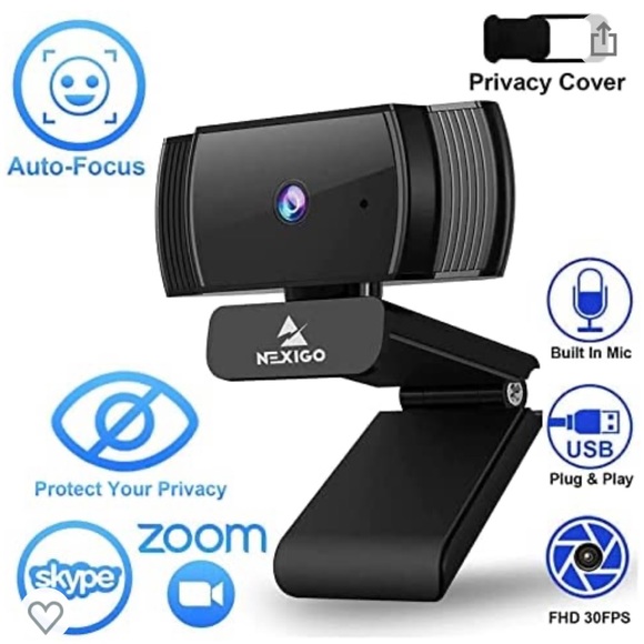 NexiGo N930AF 1080p Webcam - Picture 2 of 3